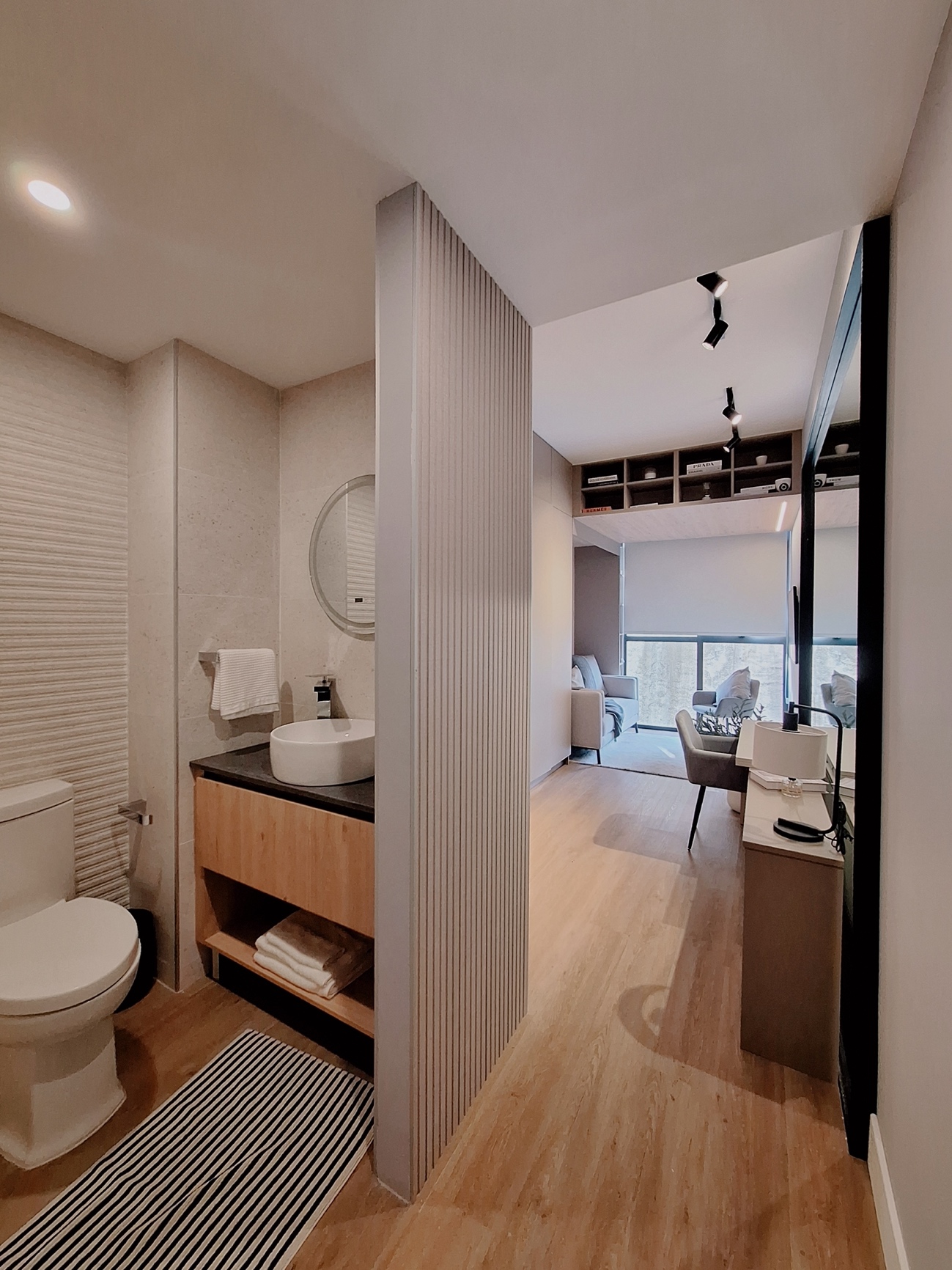 Loft · baño y área interior